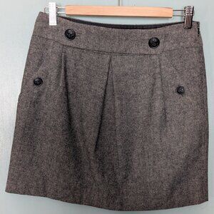 Banana Republic Grey Wool Mini Skirt: It Has Pockets! Size 2